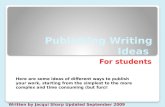 Publishing Writing Ideas 2