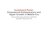 Empowered Entrepreneurs and Hyper Growth in Mobile Era
