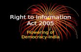 Right to Information Act - Features