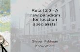 Retail 2.0 - a New Paradigm for Location Analysts