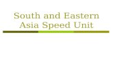 South and eastern asia lesson speed unit