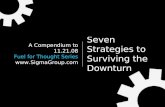 Fuel for Thought:  Seven Strategies to Surviving the Downturn