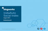 Blogworks india auto social index   august 2013