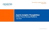 Aperio insights ThoughtNav online focus group platform vAug2014