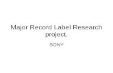 Major record label most recent research projectfor exam