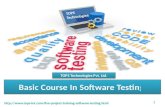 Basics in software testing