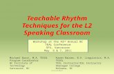 Rhythm Techniques for L2 Classrooms