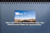 How introverted personalities  can use extroverted skills for networking 2012