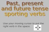 Sporting Past, Present, Future Tense verbs