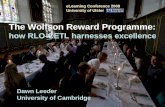 The Wolfson Reward Programme: Dawn leeder