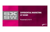 #SXSW2014: Experiential Marketing Audit
