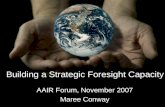 Building A Strategic Foresight Capacity