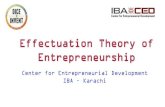 Effectuation theory of entrepreneurship