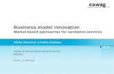 Business model innovation for sanitation services
