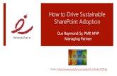 How to Drive Sustainable SharePoint Adoption #iaspug