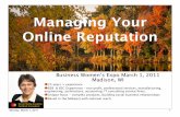 Online reputation management using social media | Wendy Soucie Consulting