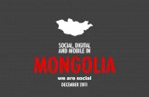 We Are Social's Guide to Social, Digital, and Mobile in Mongolia, Dec 2011