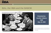 BAs IIBA and the BABOK