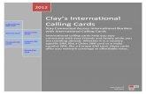 Clay’s International Calling Cards