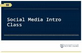 Notre Dame Social Media Introduction Class