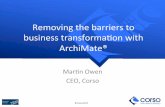 Removing the barriers to business transformation with ArchiMate