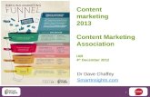 Content marketing trends for 2013