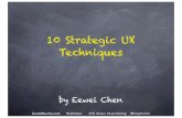10 Strategic UX Techniques