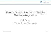 Do's and Don't of Social Media Integration