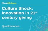 Will McInnes, Innovation in 21st century giving, Impact through innovation