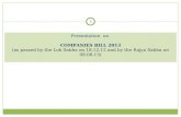 Companies bill 2013
