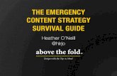 The Emergency Content Strategy Survival Kit – Heather O'Neill