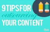 9 Tips for Outsourcing Content