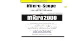 Micro-scope Software Version 12 Technical Manual