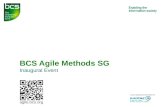 BCS Agile Methods SG - Inaugural Event