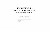 Postal Accounts Manual Vol I