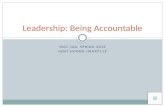 Leadership: Being Accountable
