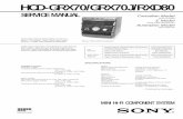 Sony Hcd-grx70 x
