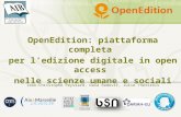 Openedition: piattaforma completa per l'edizione digitale in open access