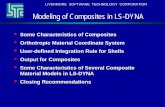 LS-DYNA Guidelines Composite Materials