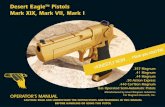 Desert Eagle Pistols: Mark XIX, Mark VII, Mark I Operator's Manual