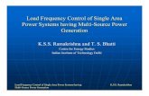 Load Frequency Control of Single Area