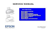 Epson Stylus T21, T24, T27, S21 Color Inkjet Printer Service Manual