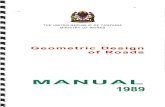Geometric Design of Roads Manual, Tanzania