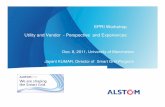 EPRI Workshop Utility and Vendor Perspective and Experience