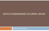 Dos vs Linux Commands