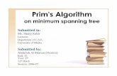 Prims Algorithm on MST