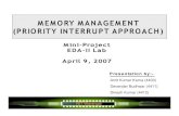 Memory Management (Interrupt Priority approach) ppt