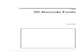 2D Barcode Font Kits