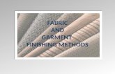 Fabric and garment finishing methods