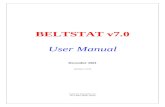BELTSTAT v7.0 User Manual